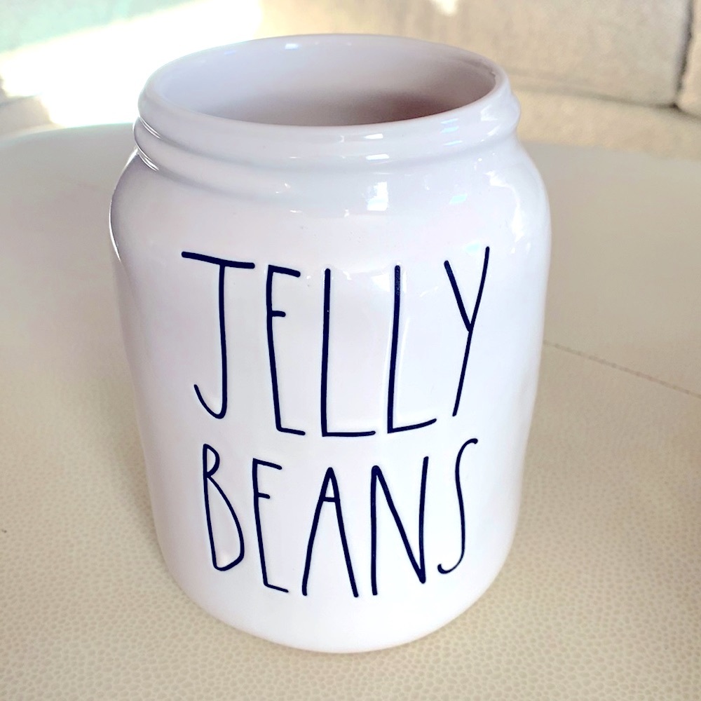 Rae Dunn Jelly Beans Ceramic
Candy Jar Easter Festive Utensils Kitchen Decor
